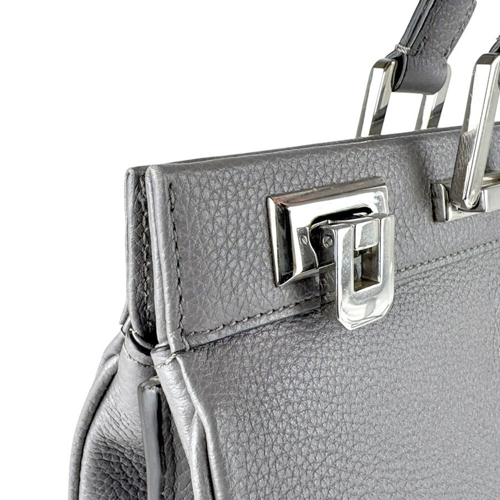 GUCCI Gray Leather Shoulder Bag - Picture 6 of 14